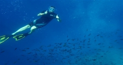 Evia island, blue sea