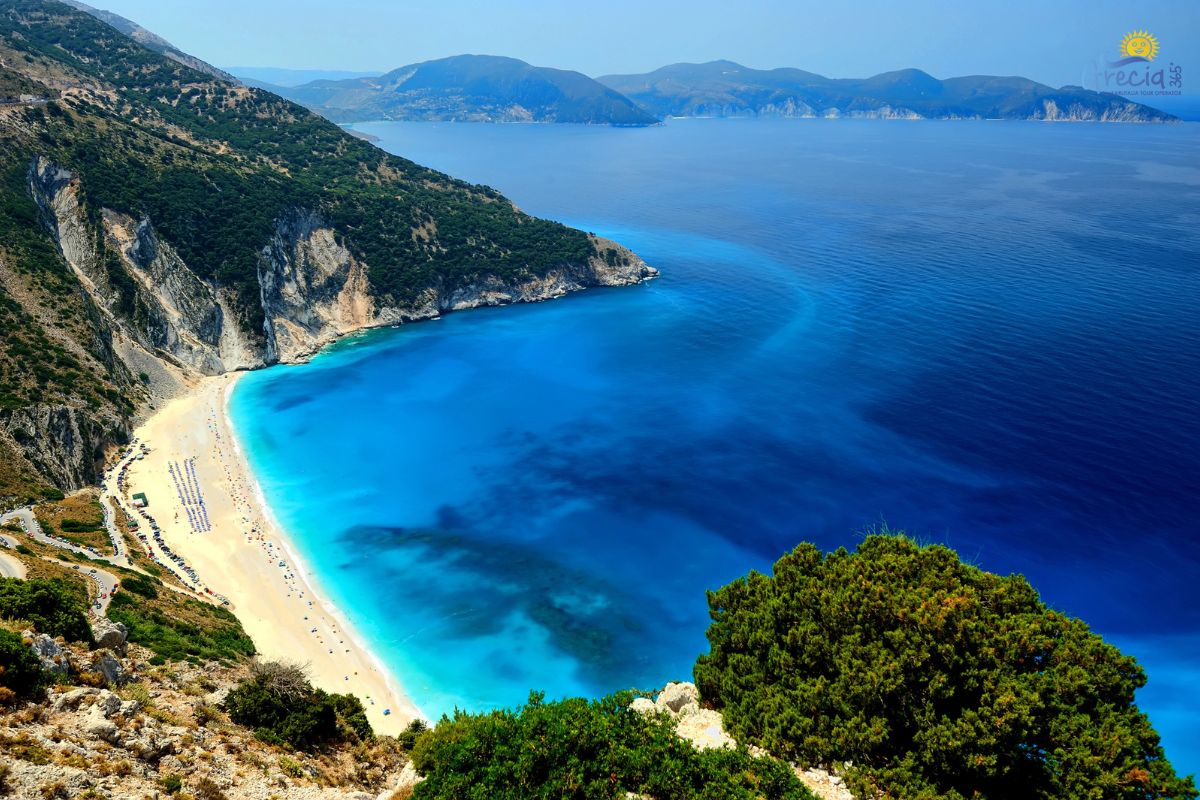 spiaggia di myrtos cefalonia grecia